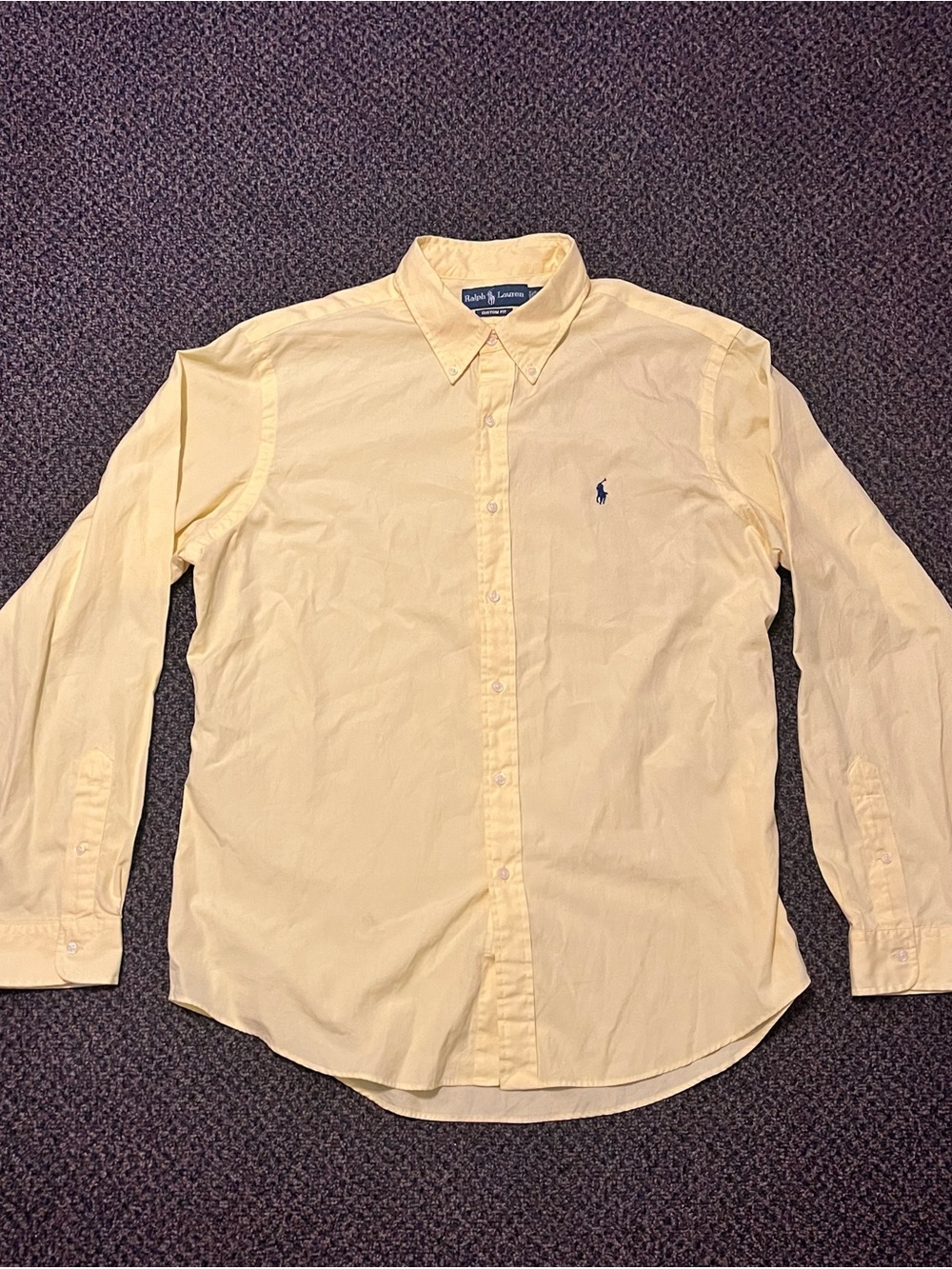 Ralph Lauren Yellow Long-Sleeve Button-Down Shirt